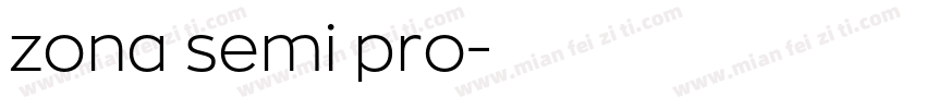 zona semi pro字体转换